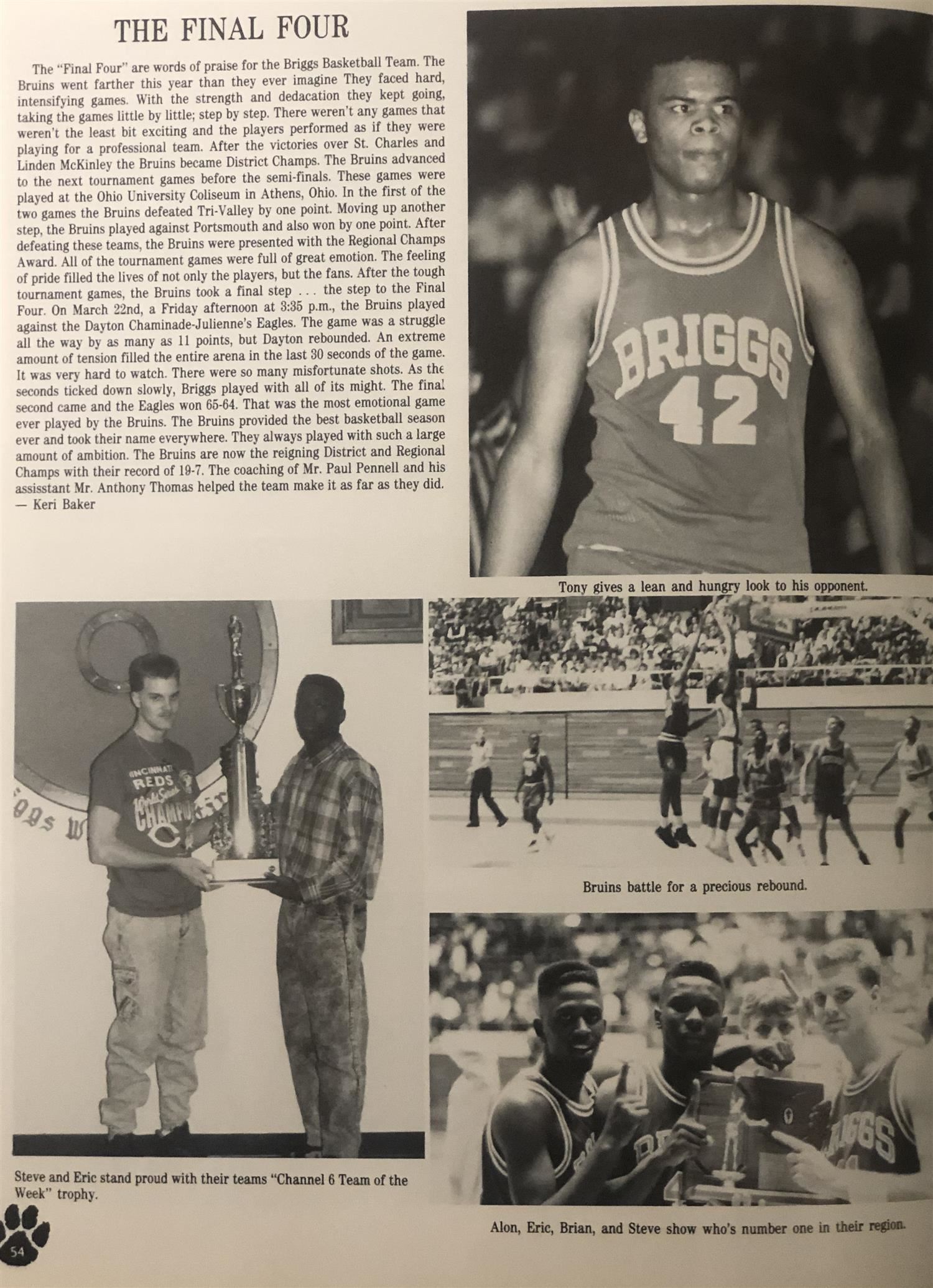 1991 State Final 4 Basketball Team Part 2